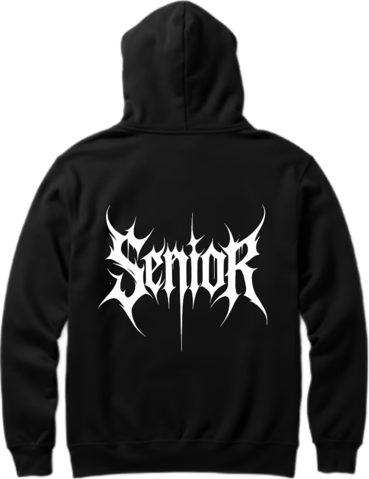 Goth Oversize Hoodie Black Back 23