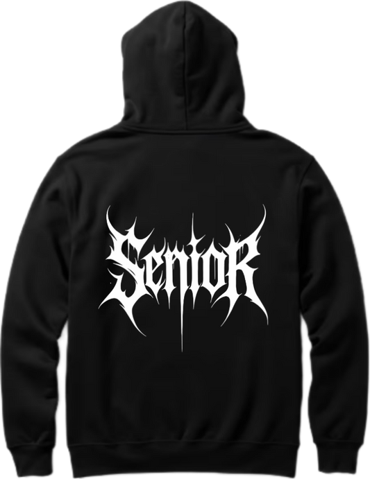 Goth Oversize Hoodie Black Back 23