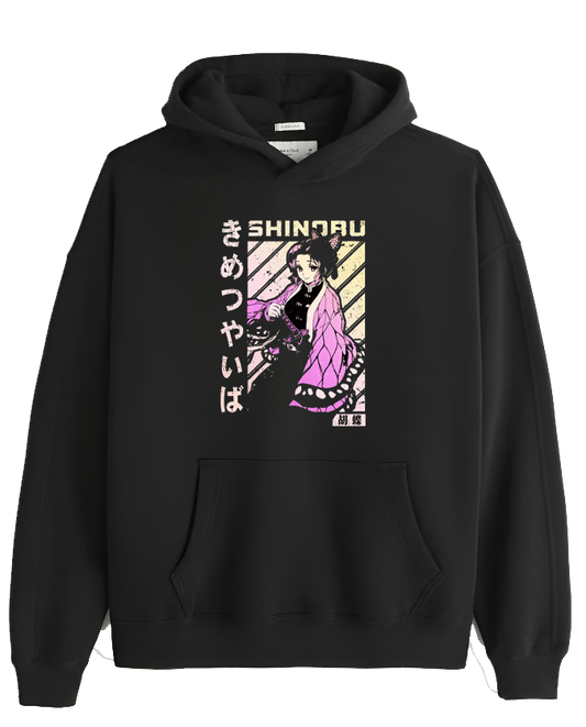 Anime Demon slayer nezuko tanjiro Oversize Hoodie Black 76
