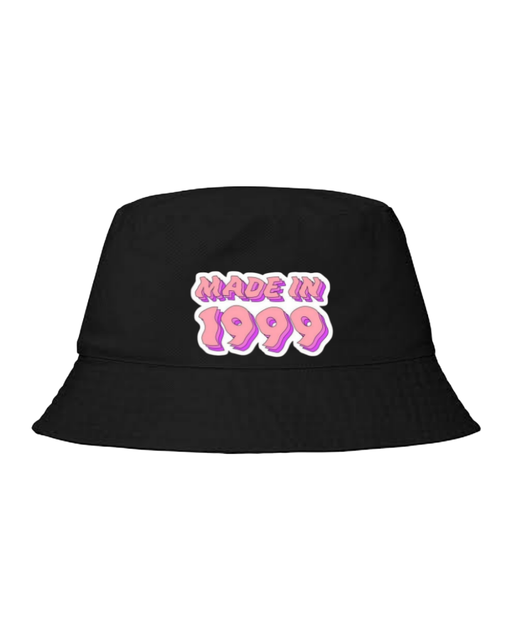age Bucket hat Fishman hat cap Black 1999