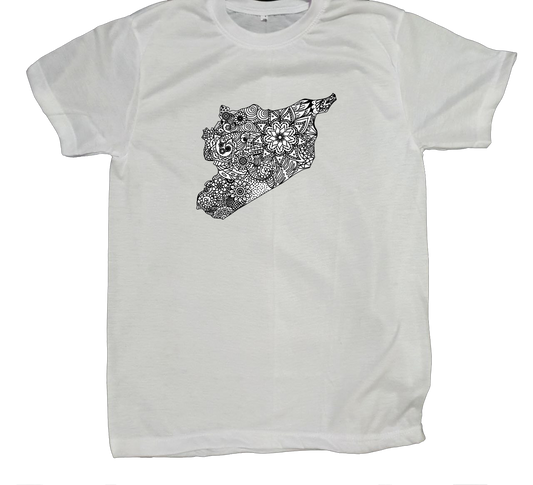 Syria t- shirt fat White 23