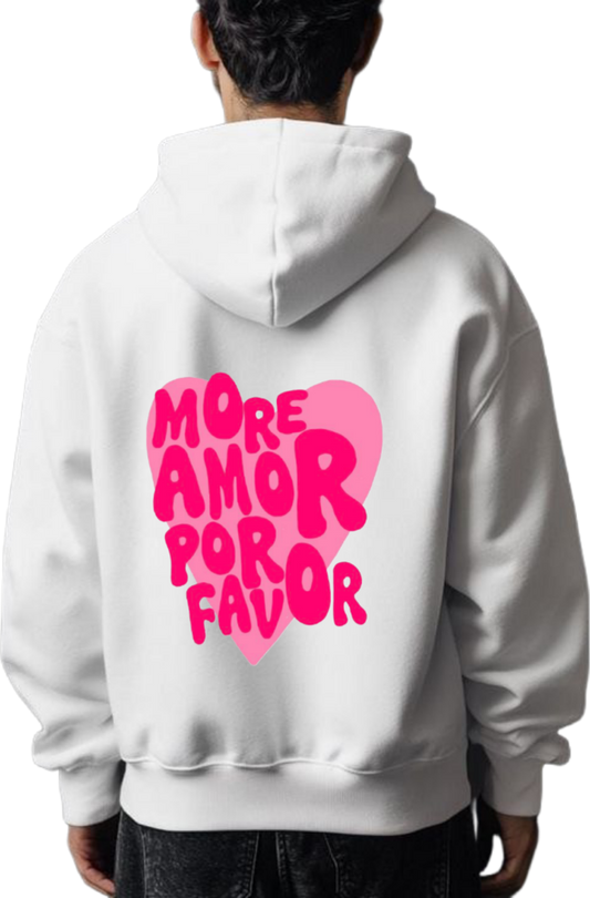 VaIentine coupIe Oversize Hoodie White Back 22