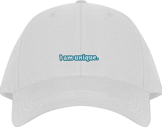 I am unique. Baseball cap White 239