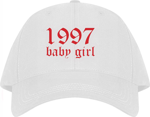 1997 baby girl Baseball cap White 242