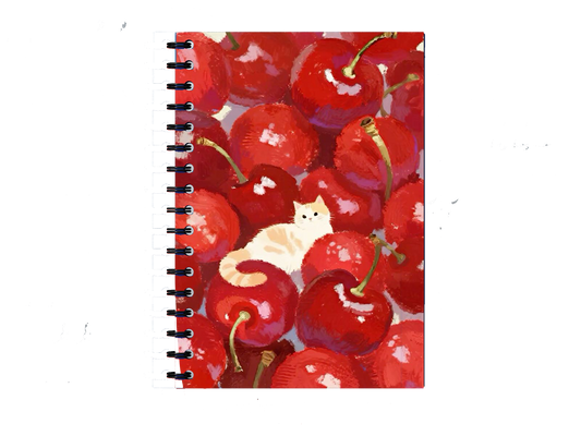 Notebook Cute blue bows and stars 24