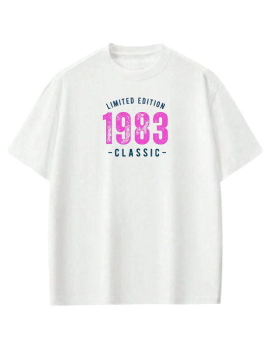 age t- shirt White 1983