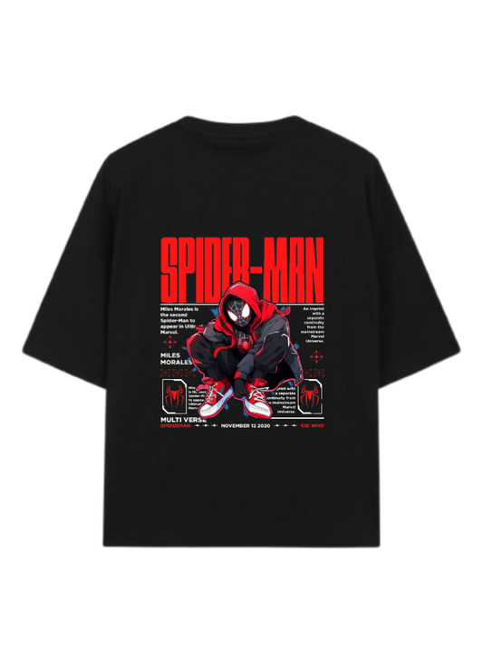 Spiderman t- shirt One Size Black Back 24