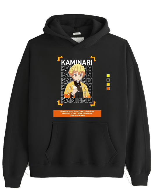 Anime Demon slayer nezuko tanjiro Oversize Hoodie Black 77