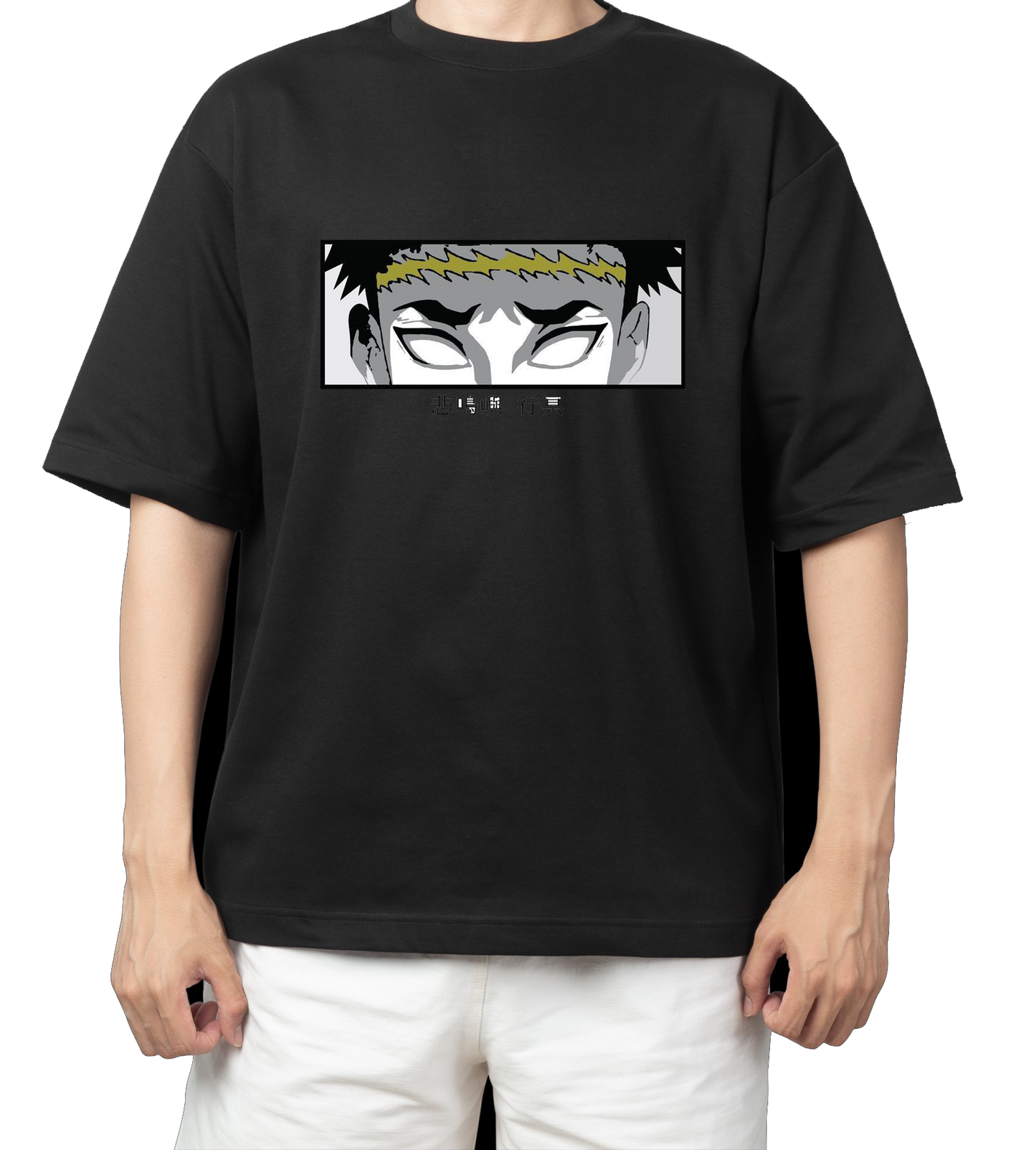 Anime Demon slayer nezuko tanjiro t- shirt Oversize Black 24