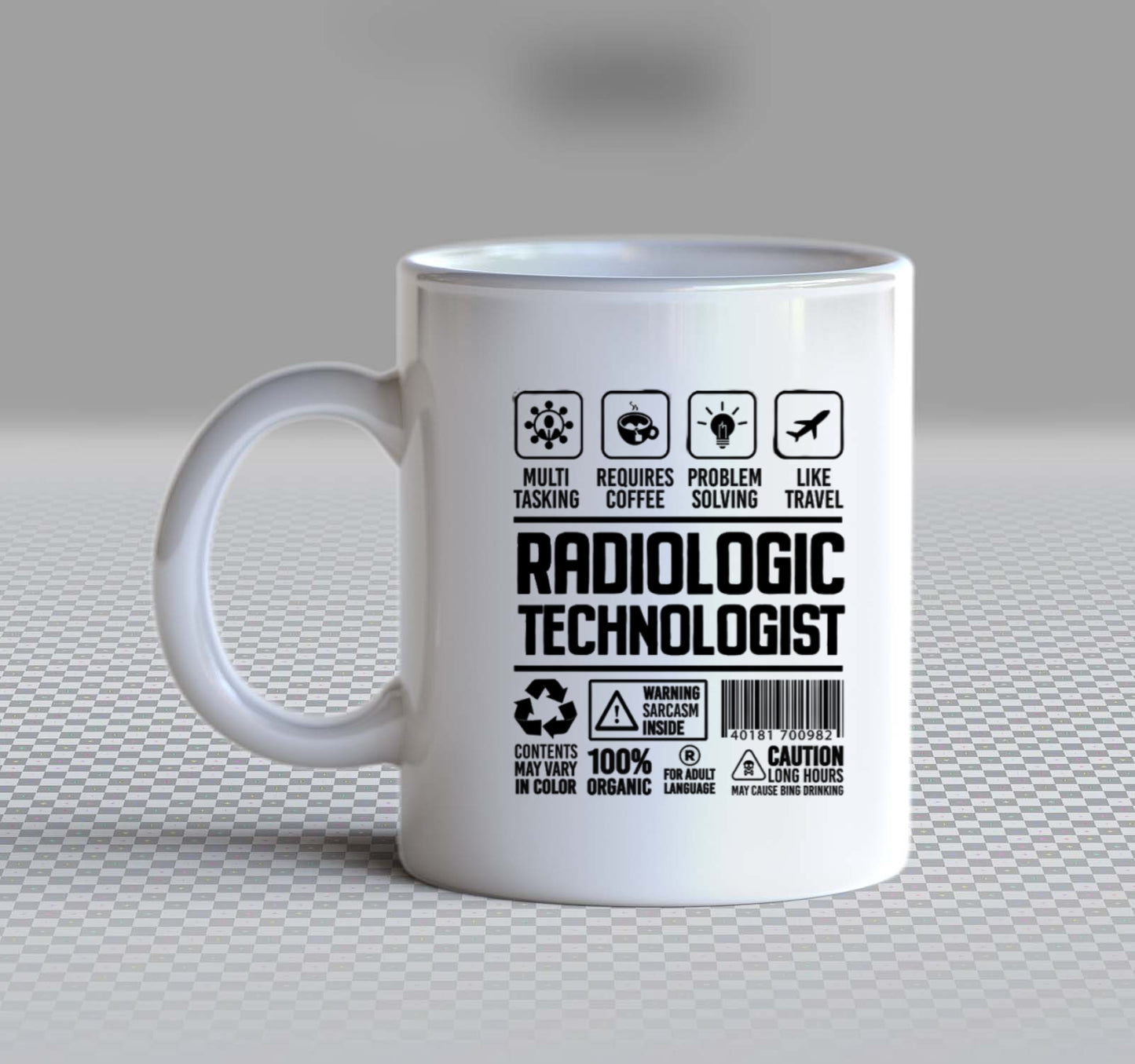 RADIOLOGIC TECHNOLOGIST Back text Mug 144