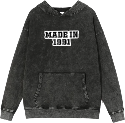 age Oversize  Hoodie Washed gray 1991