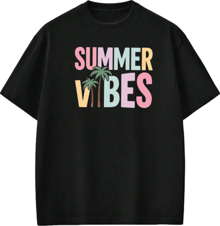 Summer Vibes t- shirt Black Back 23