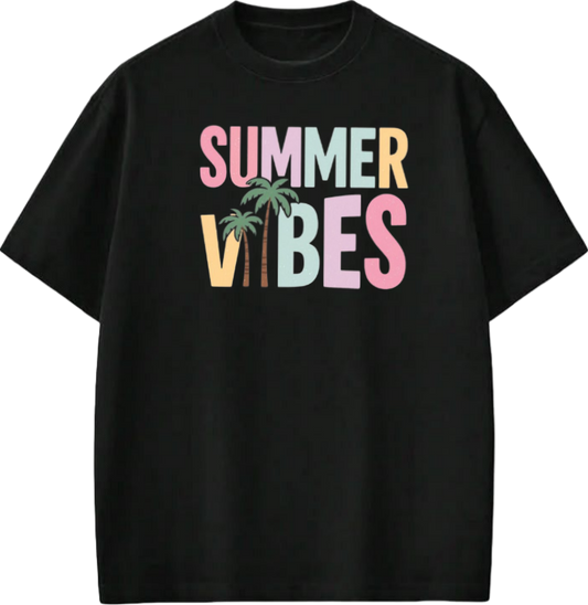 Summer Vibes t- shirt Black Back 23