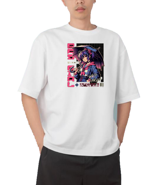RANDOM ANIME GIRL  t- shirt White 24 (Copy)