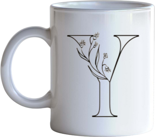 vector letter Mug Y 24