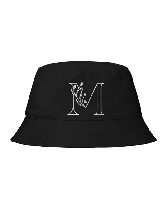 vector letter Bucket hat Fishman hat cap Black M 24