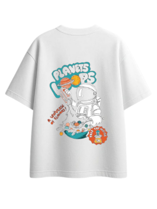 aliens One Size t- shirt White Back 24