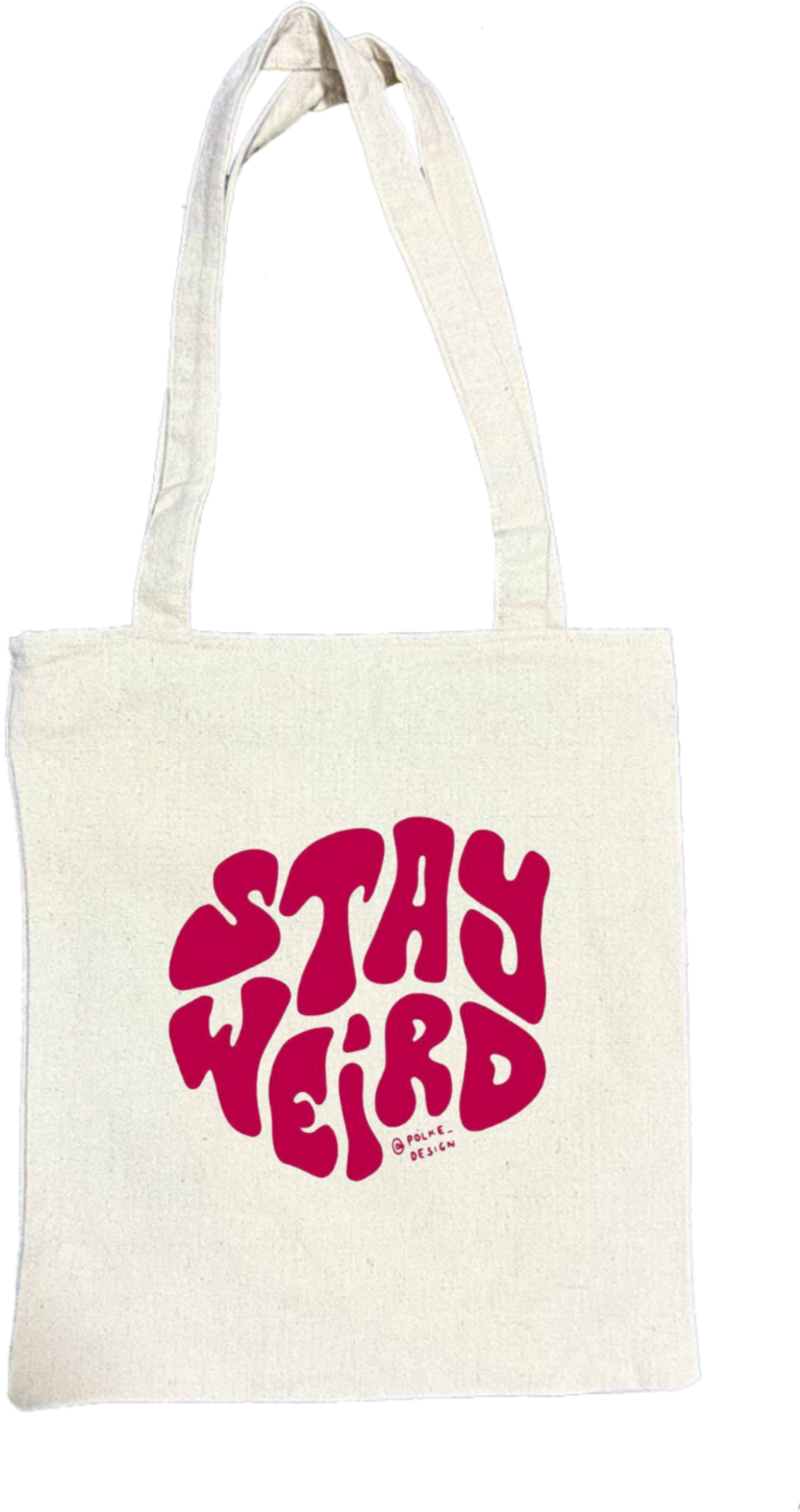 Stay Weird tote bag beige 164