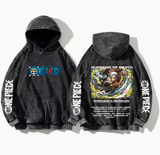 one piece One Size hoodie Washed Back 24