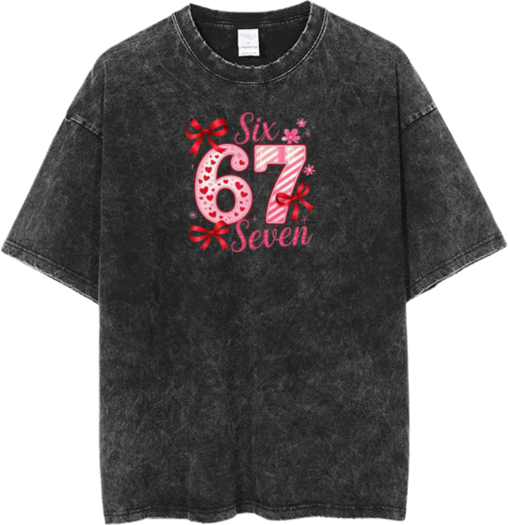 67 designs One Size t- shirt Washed 24