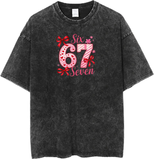 67 designs One Size t- shirt Washed 24
