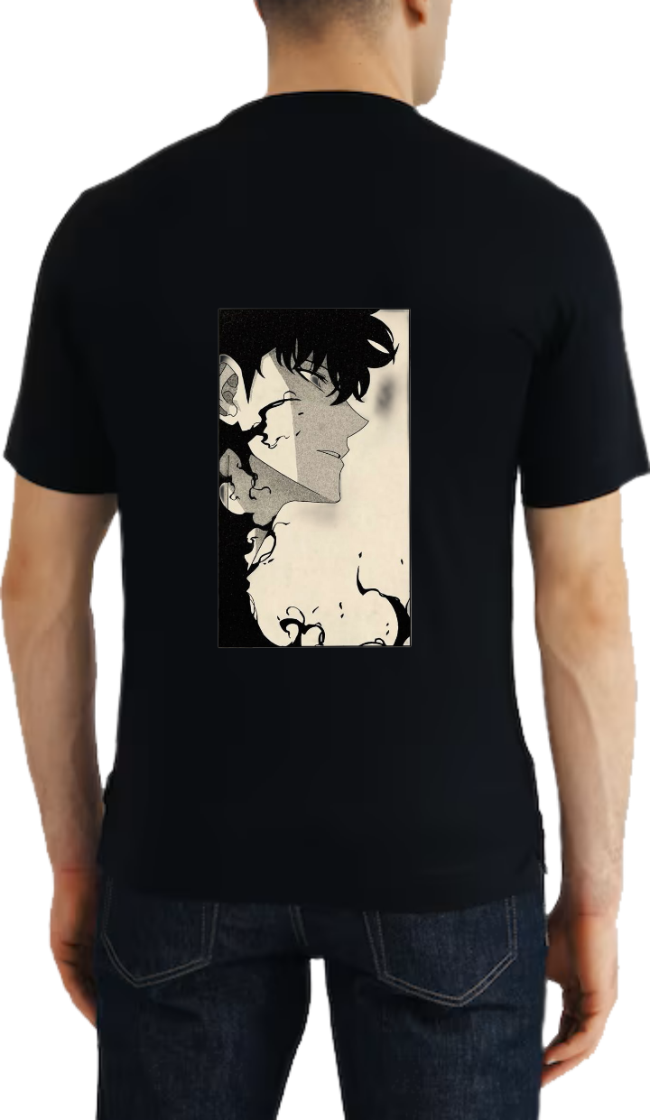 Sung Jin-woo t- shirt One Size Black back 24