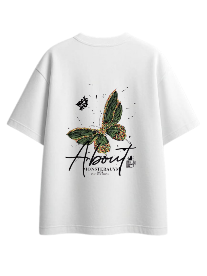 butterflies t- shirt White Back 24