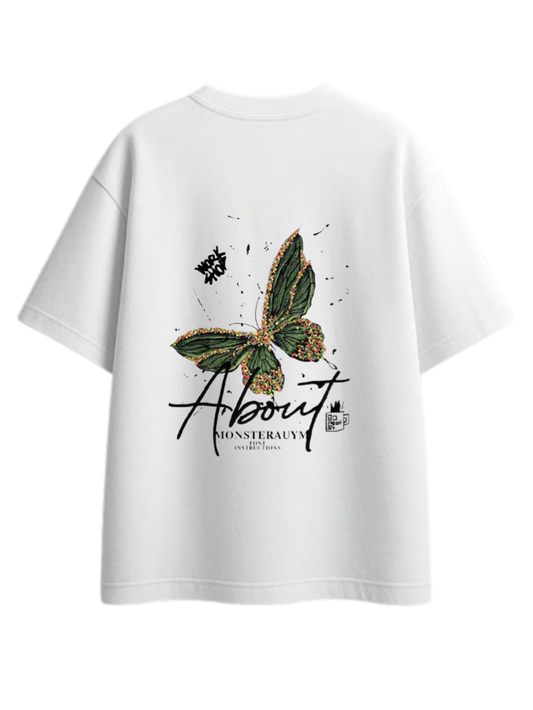 butterflies t- shirt White Back 24