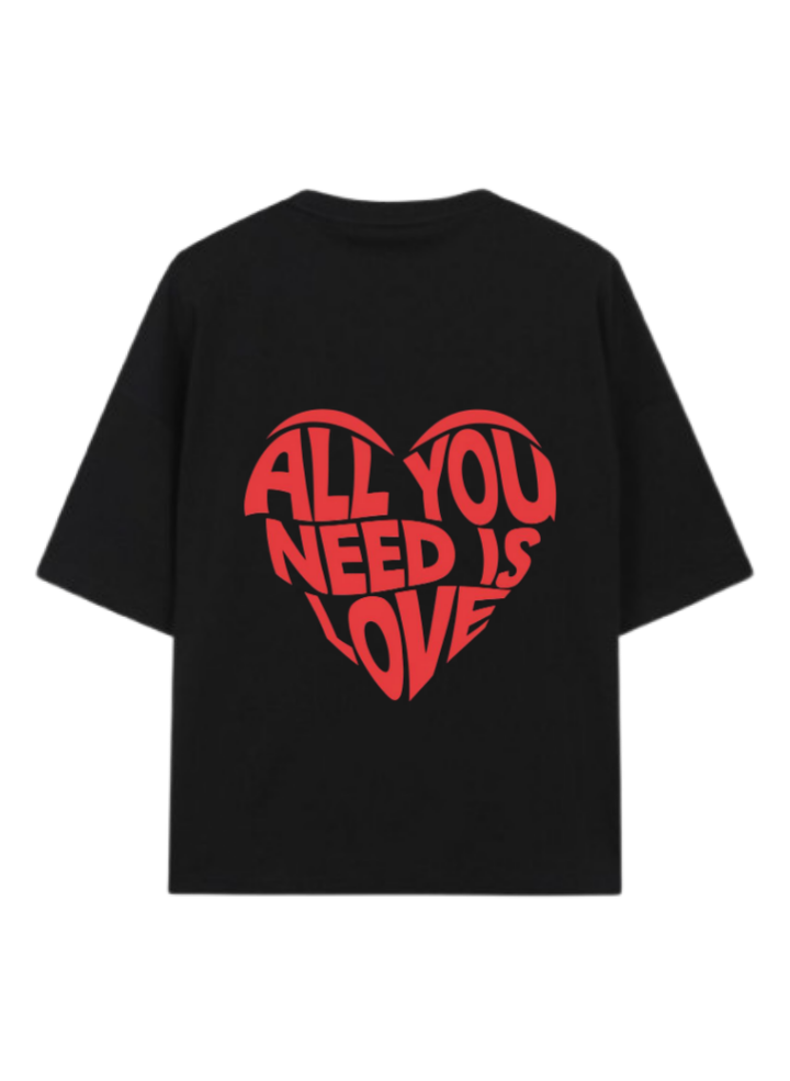 VaIentine coupIe t- shirt Black Back 24