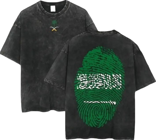 SaudIa Arabia saudi  One Size t- shirt Washed 21
