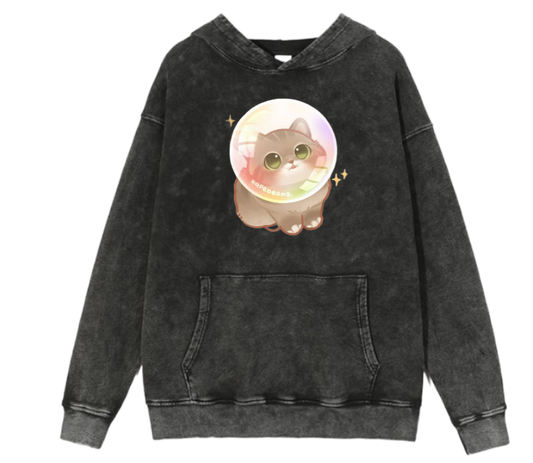 cat Oversize Hoodie Washed 24