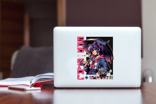 RANDOM ANIME GIRL Laptop Sticker 24