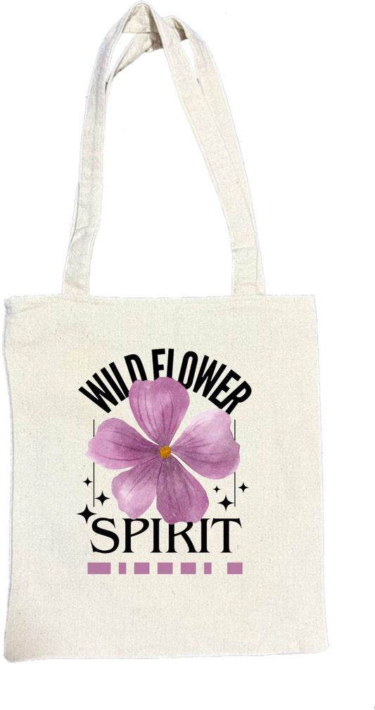 WILD FLOWER tote bag beige 24