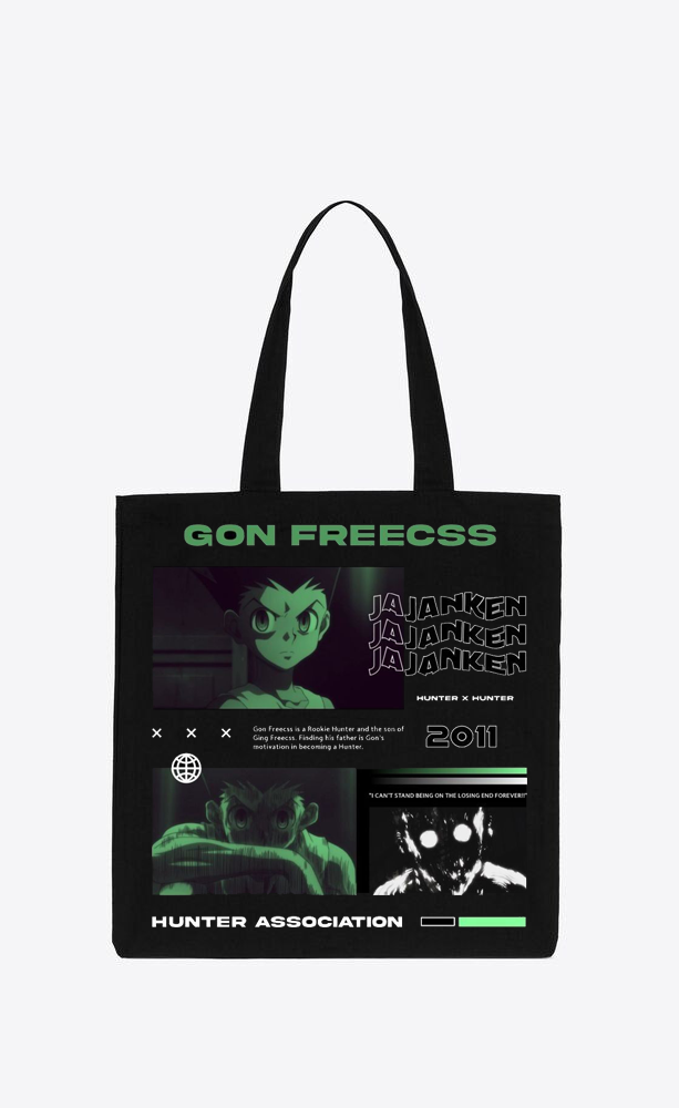 Hunter × Hunter tote bag Black 23