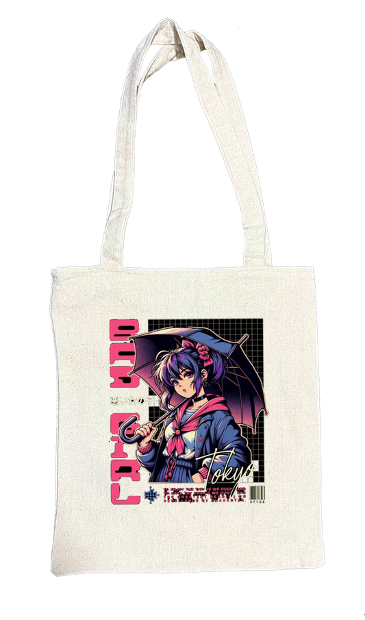 RANDOM ANIME GIRL tote bag Beige 24