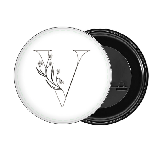 vector letter brooch V 24