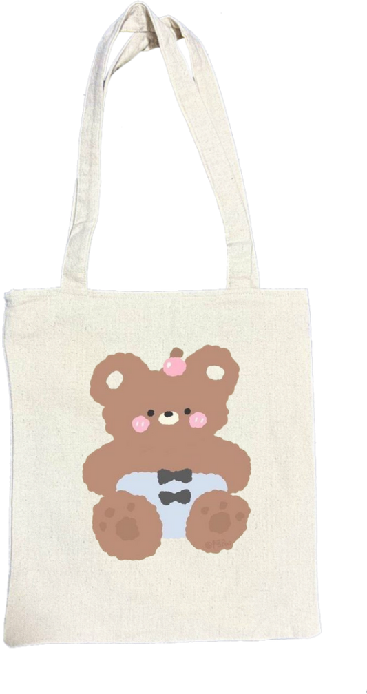 bear tote bag Beige 24