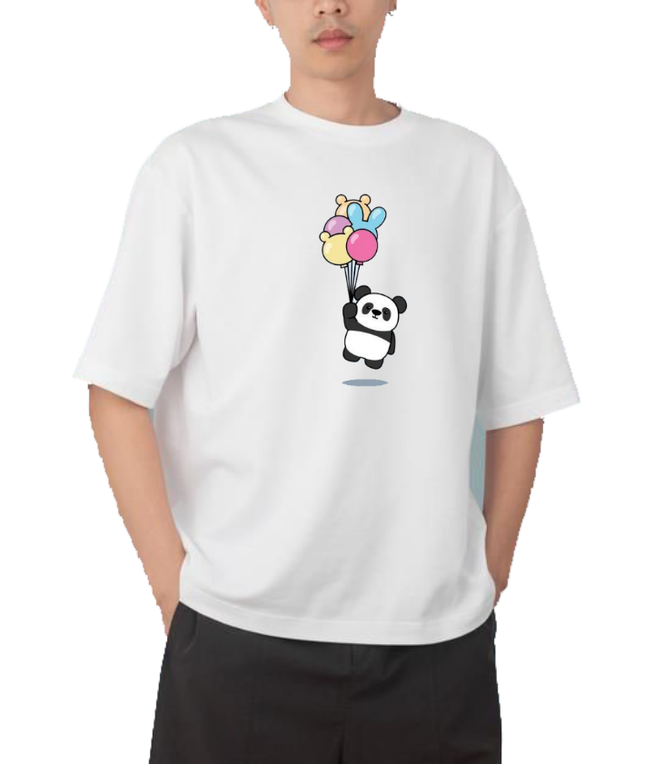 PANDA Oversize Hoodie White 24