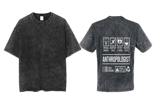 ANTHROPOLOGIST Back text One Size t- shirt Washed Back 24