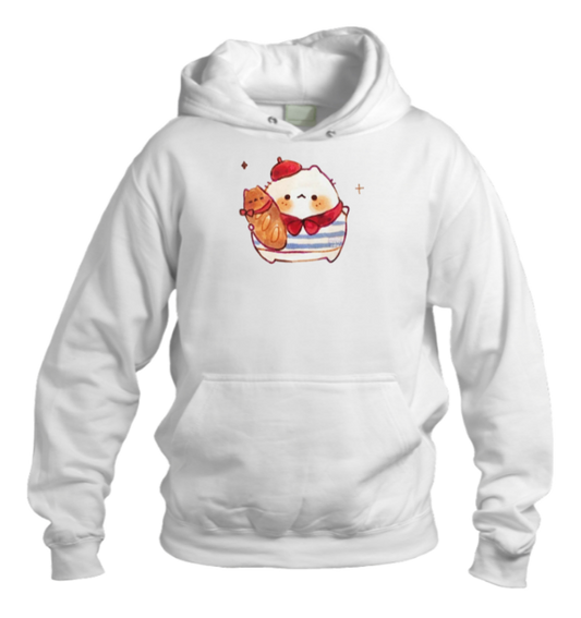bunny Oversize Hoodie White 24