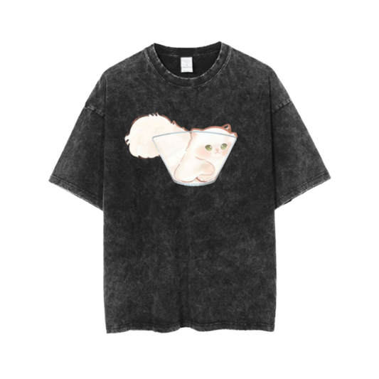 cat One Size t- shirt  Washed 24
