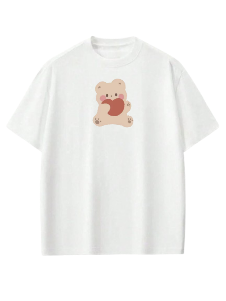 bear t- shirt White  24