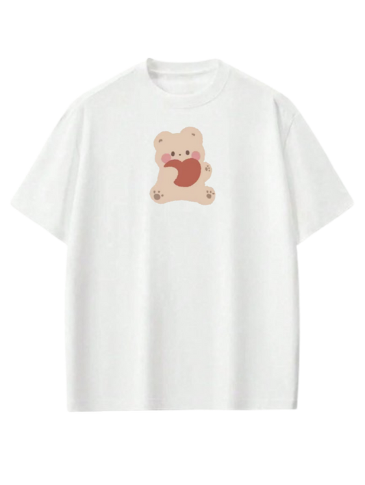 bear t- shirt White  24
