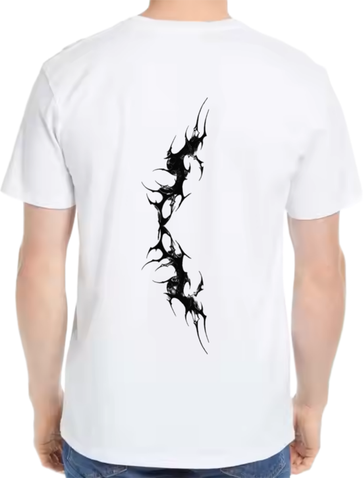 Goth  Oversize t- shirt  White Back 24