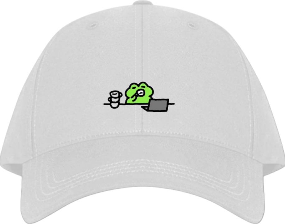 Frog Baseball cap White 24
