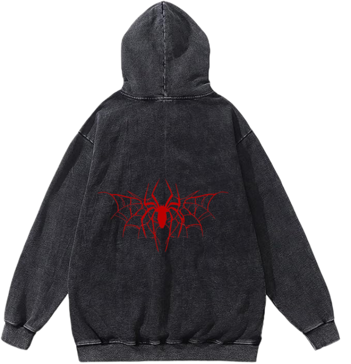 Spiderman One Size hoodie Washed Back 24