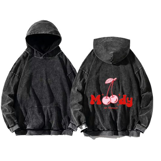 Moody One Size hoodie Washed Back 24