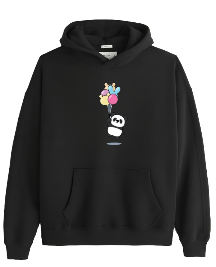 PANDA Oversize Hoodie Black 24