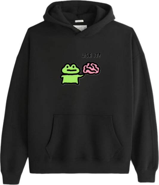 Frog Oversize Hoodie Black 24