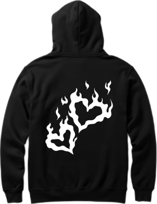 Goth Oversize Hoodie Black Back 24